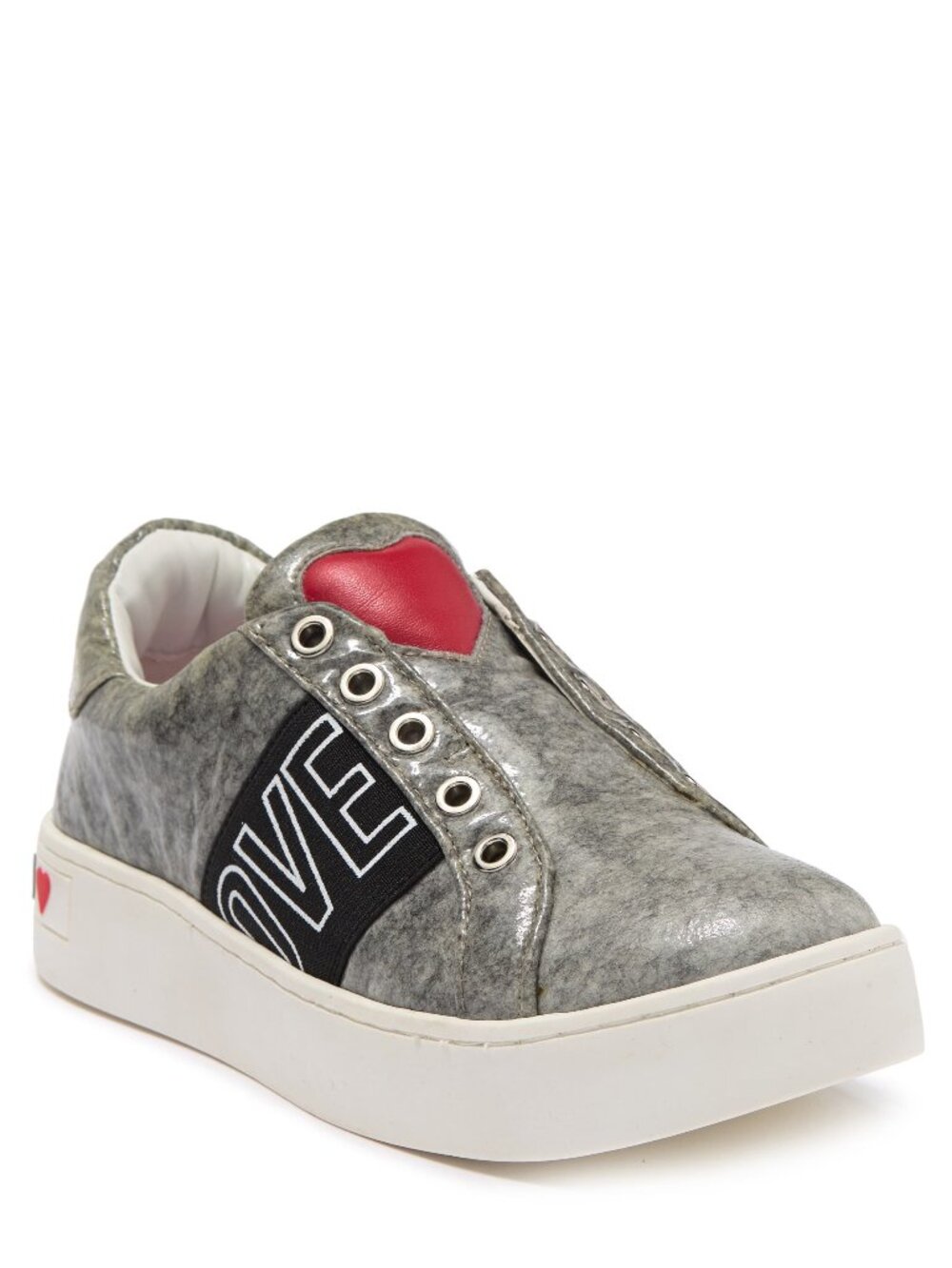 LOVE MOSCHINO Scarpad Heart Detail Laceless Sneaker (Women) size 38